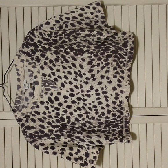 Othilia for Anthropologie Leopard Crop Top Size Small - Picture 4 of 8